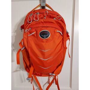 Osprey Ellipse Backpack Orange Daypack Hiking Travel Bag Laptop Compartment
